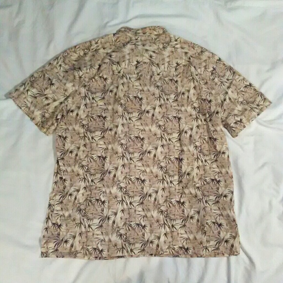 Original Island Wear palm tree botton down size LG - Picture 2 of 3